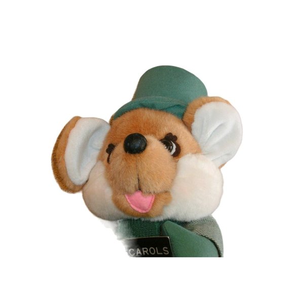 Applause Plush Mouse 1988 Caroler Vintage Medium Size 11" CUTE - Picture 2 of 9